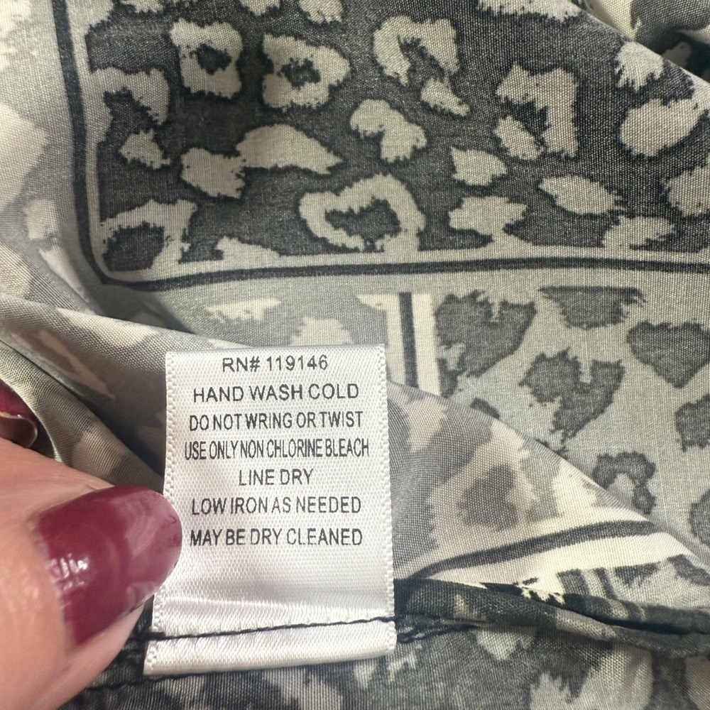 JODIFL Patchwork Leopard Print Kimono Cardigan‎ D… - image 6